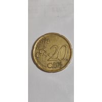 Испания 20 евроцентов 2001