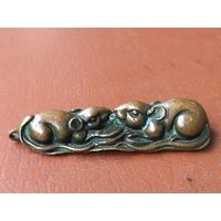 Бронзовая статуэточка Мышки, красота, милота