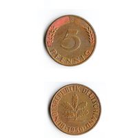 5 пфеннигов Германия 1950 года(G)
