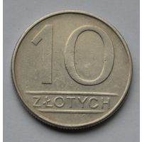 Польша, 10 злотых 1986 г.