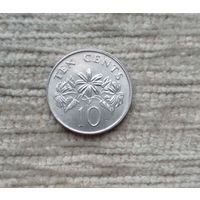 Werty71 Сингапур 10 центов 1986