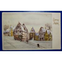 Открытка. Новый год. 1954 г. Бельгия.