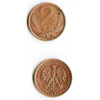 2 злотых Польша 1981 года