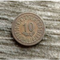 Werty71 Тунис 10 миллимов 1960