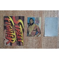 Карточка от жвачки Street Fighter Уличный Боец Вкладыш Картонка из Стрит Файтер 90-е