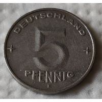 Германия - ГДР 5 пфеннигов, 1953 "E" - Мульденхюттен (14-11-9)