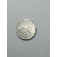 Бермудские острова 5 центов  1996  года .