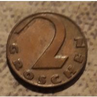 2 гроша 1934 Австрия (малый тираж)