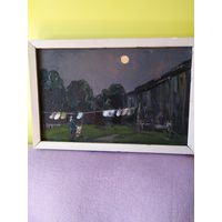 Коктев А.А. "Вечерняя стирка" картон масло