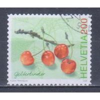 [344] Швейцария 2006. Флора.Плоды.Черешня. Высокий номинал.Одиночный выпуск. Гашеная марка.