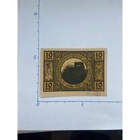 Нодгельд 10 пфеннигов Лобек. Веймарская республика - 0202