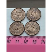 Памятные медали (жетоны) ФРГ. Лот состоит из 4-х штук. Медь. Чеканка. Вес 1,8 грамма. Диаметр  18,1 мм. Толщина 1,2 мм. Медали не чищены. 45255