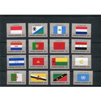 США. ООН Нью Йорк. Флаги стран - членов ООН. Выпуск 1989