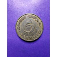Германия ФРГ 5 пфеннигов 1990 G
