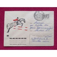 Конверт. ХМК. Конный спорт. Шторх 1972 г.