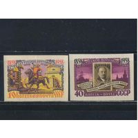 СССР 1958 100-летие русской почтовой марки Без перфорации #2119,2121**