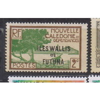 Флот Лодки Французские колонии Уоллис и Футуна 1930 год лот 6  С НАДПЕЧАТКОЙ ЧИСТАЯ