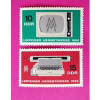 ГДР. Осенняя ярмарка в Лейпциге. ( 2 марки ) 1966 года. ( 8-9 ).