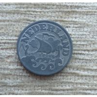 Werty71 Нидерланды 25 центов 1941 Корабль Супер