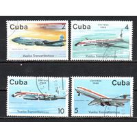Самолеты Куба 1988 год 4 марки