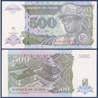 Заир, 500 новых заиров 1994 г., P-64A (XT, президент Мобуту Сесе Секо), UNC