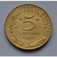 Франция, 5 сантимов 1996 г.