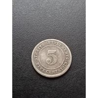Стрейтс Сетлментс 5 центов 1919 г. - серебро