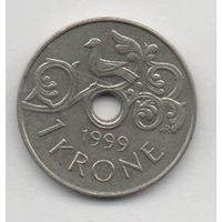 1 крона 1999 Норвегия