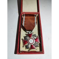 Крест заслуг 2-го класса (Польша) ПНР- в коробочке.