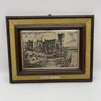 Антикварная гравюра на серебре Trieste. Австрия. Арт 3523