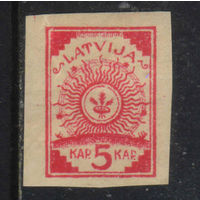 Латвия Респ  1918 Символ богини Лаймы Стандарт Печать на черно-коричневых топографических картах германского штаба #1I*