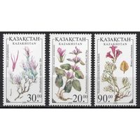 Казахстан 1999. Флора. Цветы. 3 марки (136)