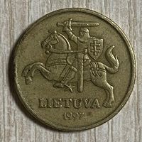 Монета 20 центов 1997 год. Литва