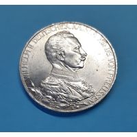 Германия. 1913 год. 3 марки. Вильгельм II. Мундир. Серебро