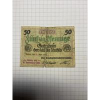 50 пфенигов (нотгельды) г. Германия.-2012