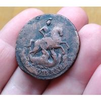 2 копейки 1788 г., СПМ, гурт сетка, перечекан.