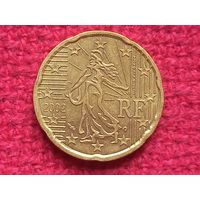 Франция 20 евроцентов 2002 г.