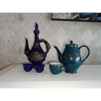 Чайник- заварник с пиалами, Монголия- Китай 50-е- 60-е годы.