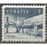 Турция. Самолёт "VICKERS 700". 1959г. Mi#1697.