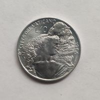 Ватикан 10 лир 1966 г.