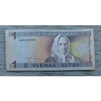 Werty71 Литва 1 лит 1994 банкнота 1 2