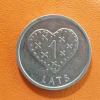 Латвия 2 Республика, 1 лат 2011 г., "ПРЯНИЧНОЕ СЕРДЦЕ",  KM# 127