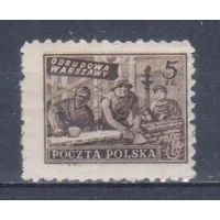 [1816] Польша 1950. Восстановление Варшавы.Строители. MNH