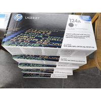 Картриджи 124А, черные, 4 штуки, старт с 5 руб