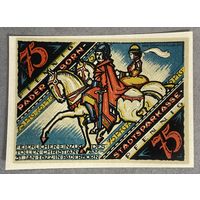 Нотгельд 75 пфеннигов 1921 год. Падерборн. Веймарская республика