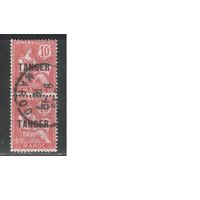 Танджер-1918,(Мих.4)  гаш. , Стандарт, Надп. , пара
