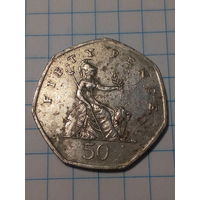 50 пенсов  Великобритания 1997 год.