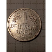 1 марка ФРГ  1984 D год