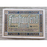 Werty71 Германия 5000 марок 1923 банкнота Гроссгельд Дюссельдорф 1