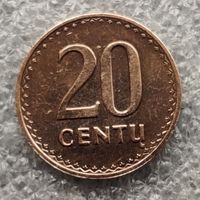 Литва 20 центов  1991 г. (2)
